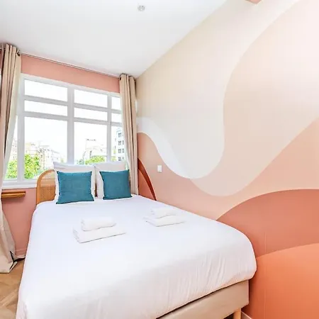 Apartment Superbe Rose Pour 6 Avec Sauna Paris